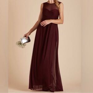 Birdy Grey Ryan Cabernet bridesmaid formal maxi gown Size Medium